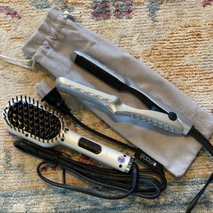 MINI travel set EVA brush + straightening iron.